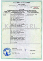 Сертификат пожарной безопасности КПВСЭВнг-FRLSLTx 2х2х1,5