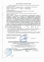 Декларация о соответствии АПвВнг-ХЛ 1х500/70 Декларация о соответствии АПвВнг-ХЛ 1х500/70