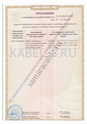 Таможенный сертификат МКПпАШп 7х4х1,05+1х0,7 Таможенный сертификат МКПпАШп 7х4х1,05+1х0,7