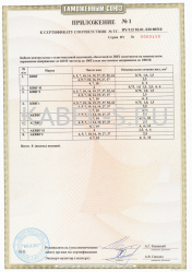 Сертификат соответствия АКВВГ 19х2,5 Сертификат соответствия АКВВГ 19х2,5