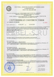 Сертификат соответствия системы добровольной сертификации ГАЗПРОМ ВБВнг 4х185 Сертификат соответствия системы добровольной сертификации ГАЗПРОМ ВБВнг 4х185