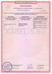 Сертификат пожарной безопасности ПвПГнг-FRHF 2х2,5 Сертификат пожарной безопасности ПвПГнг-FRHF 2х2,5