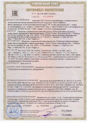 Таможенный сертификат ВБШвнг-FRLS 4х70 Таможенный сертификат ВБШвнг-FRLS 4х70