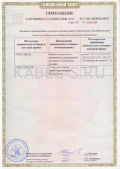 Таможенный сертификат КВВГЭнг-LS 7х6 Таможенный сертификат КВВГЭнг-LS 7х6