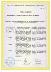 Сертификат соответствия системы добровольной сертификации ГАЗПРОМ ВБШв 2х10 ож Сертификат соответствия системы добровольной сертификации ГАЗПРОМ ВБШв 2х10 ож