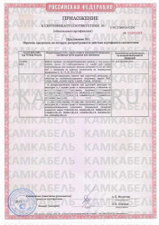 Сертификат соответствия ПвВ 1х185/25