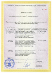 Сертификат соответствия системы добровольной сертификации ГАЗПРОМ КМПвВнг(А)-FRLS 52х1,0 Сертификат соответствия системы добровольной сертификации ГАЗПРОМ КМПвВнг(А)-FRLS 52х1,0