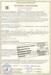 Таможенный сертификат ШТПЛ 4х0,32