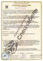 Таможенный сертификат КСБСнг(A)-FRLS 4х2х1,13 Таможенный сертификат КСБСнг(A)-FRLS 4х2х1,13