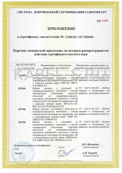 Сертификат соответствия системы добровольной сертификации ГАЗПРОМ ВБШвнг(А)-ХЛ 3х1,5 Сертификат соответствия системы добровольной сертификации ГАЗПРОМ ВБШвнг(А)-ХЛ 3х1,5