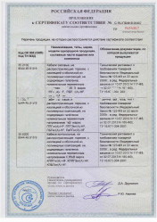 Сертификат пожарной безопасности ППГнг-HF 5х16 Сертификат пожарной безопасности ППГнг-HF 5х16