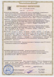 Таможенный сертификат ПуГВнг-LS 1х35 Таможенный сертификат ПуГВнг-LS 1х35