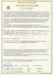 Таможенный сертификат ТЗБГ 52х4х1,2
